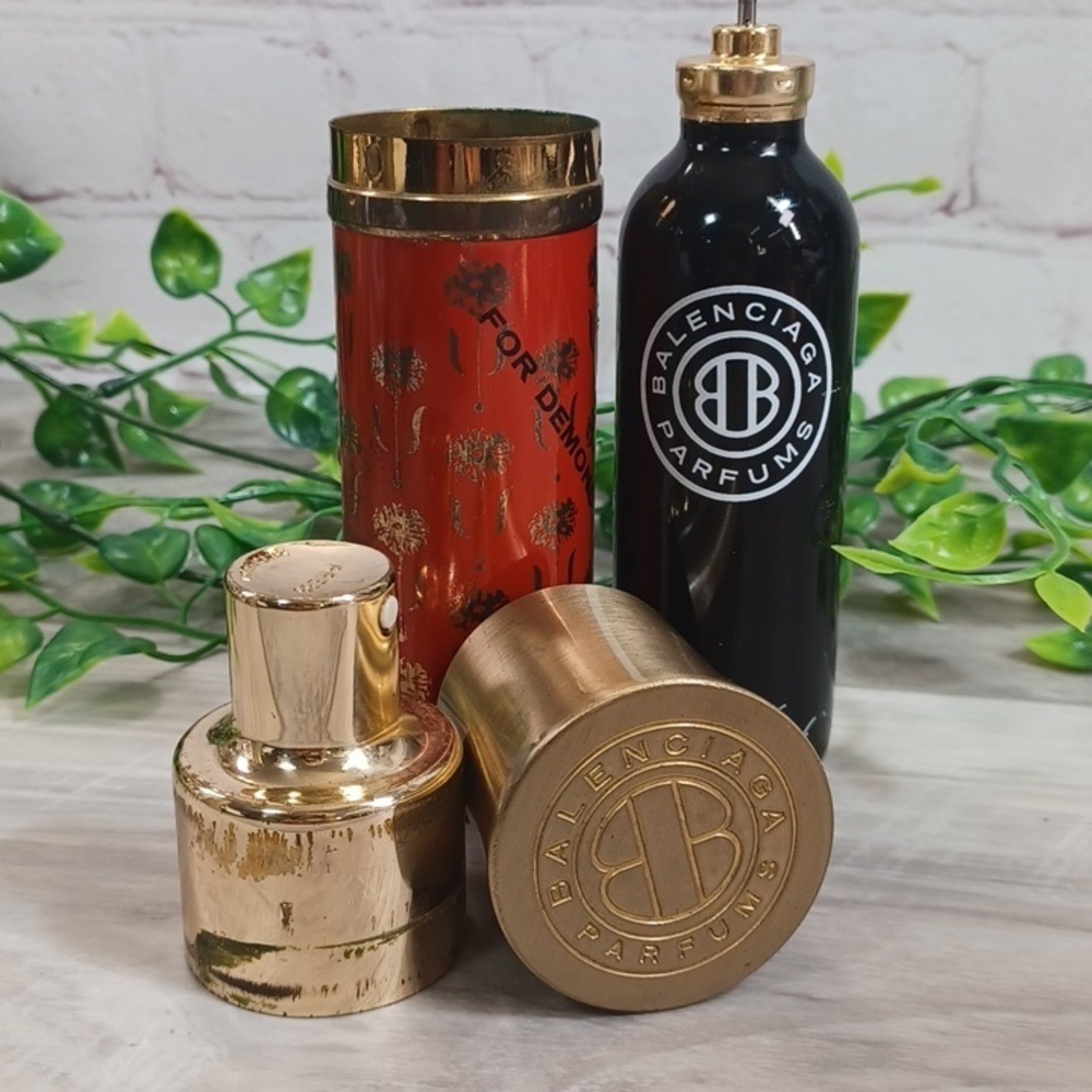 Balenciaga Vintage Le Dix Rare Brass Refillable Canister